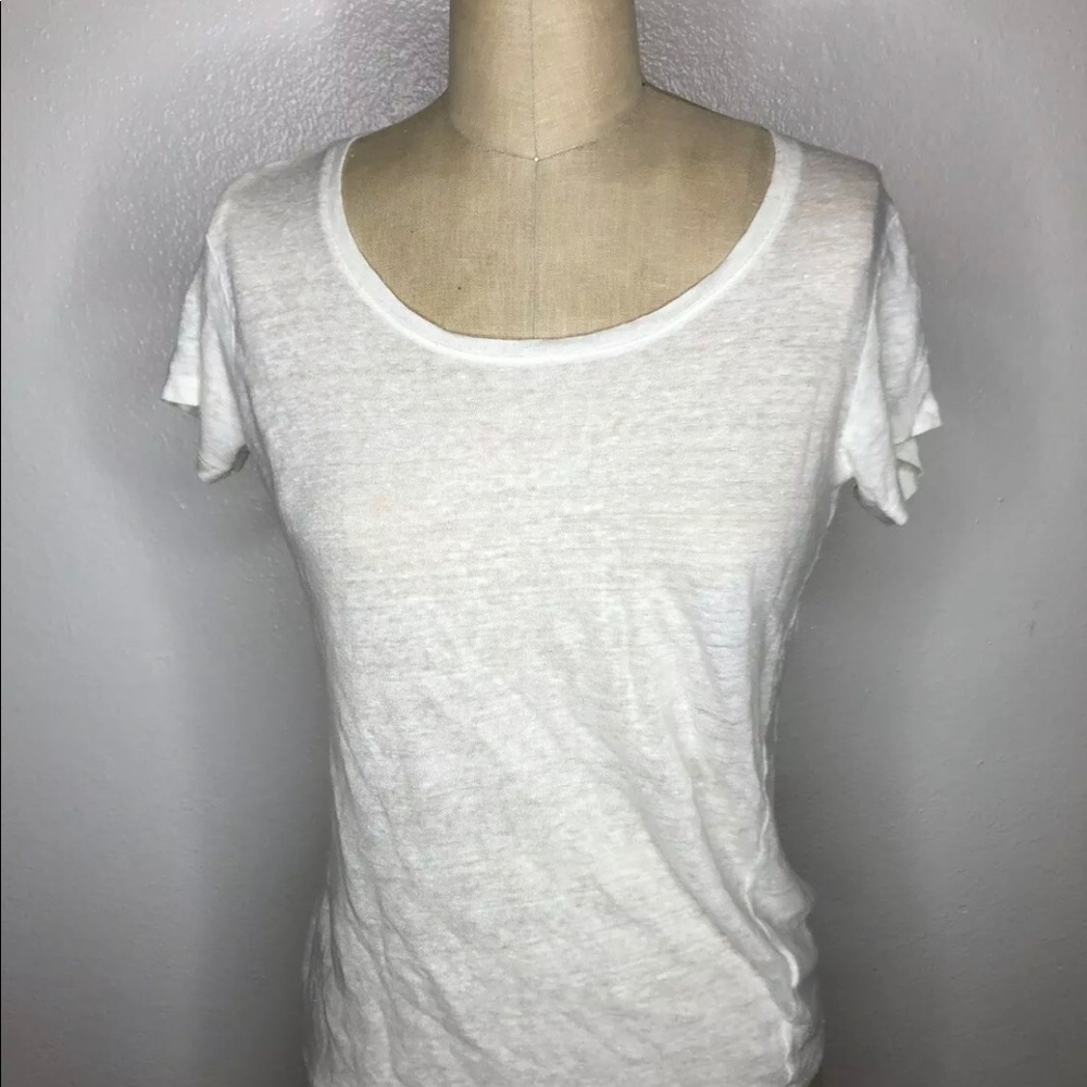 Everlane Linen White Sz Small Top